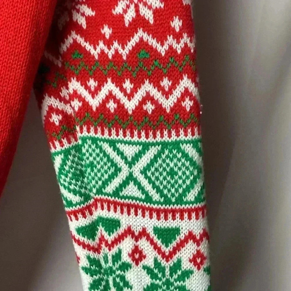 NO BOUNDARIES WO JR SIZE 7/9  CHRISTMAS SWEATER TOO CUTE TO BE NAUGHTY - Picture 5 of 8